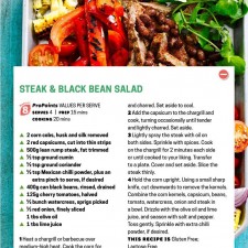 WW steak and black bean salad